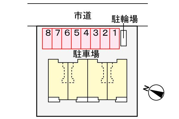 サンライツ伊賀の駐車場