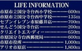 市原市国分寺台中央5丁目の周辺