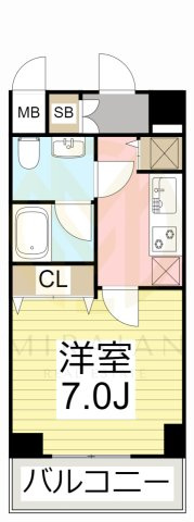 南海サザンコート行徳の間取り