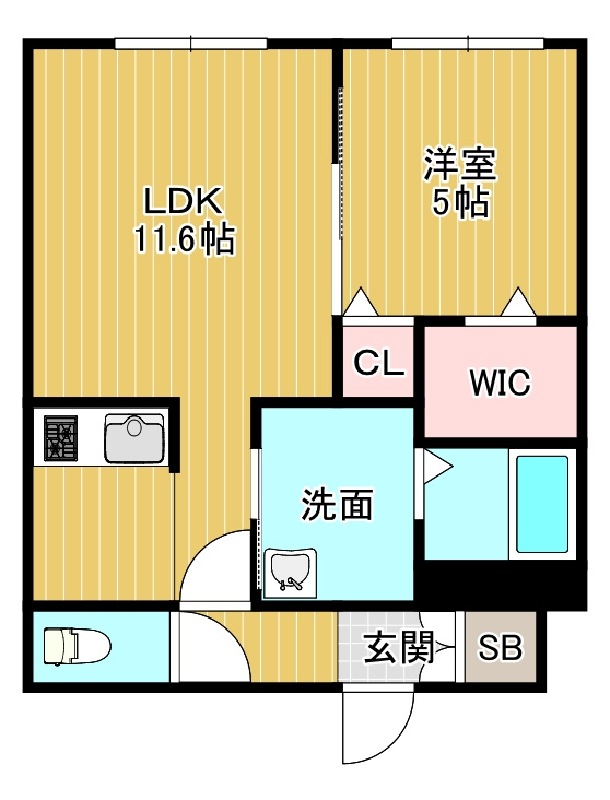 エレガント本町の間取り