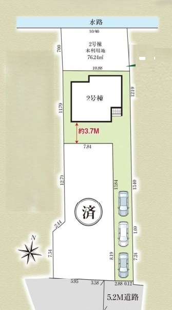 戸塚区小雀町 新築戸建 4499万円の区画図