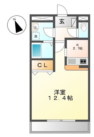 小平市花小金井７丁目の賃貸マンションの間取り