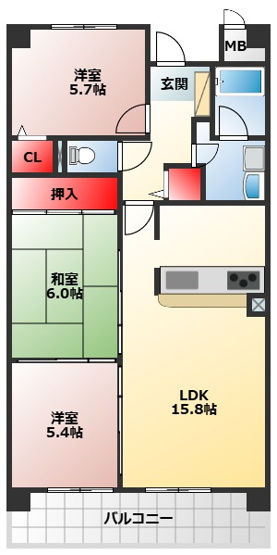 【間取り】 | メゾン錦