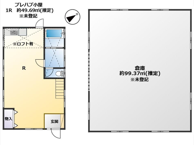 【間取り】 | 九十九里町西野　倉庫