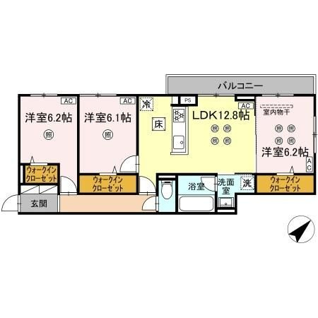 【間取り】 | ウィンザーコート金田西