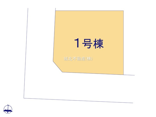 練馬区南田中5丁目 限定1棟の区画図|土地面積89.83㎡ 南側4.0ｍ公道×西側4.0ｍ道路に面する角地