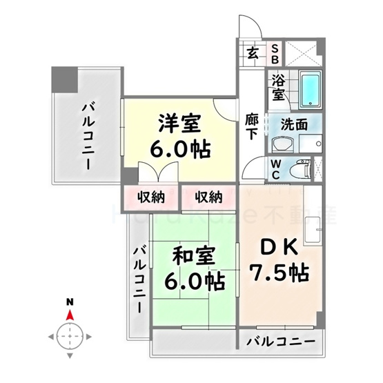 【間取り】 | ファミール森後【名古屋市賃貸・エレベーター付】
