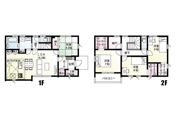 新築　前橋市川原町　4号棟の間取り|建物面積32.81坪　全洋室ウォークインクローゼット完備！