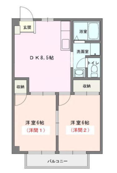 【間取り】 | グランデュール麻衣２