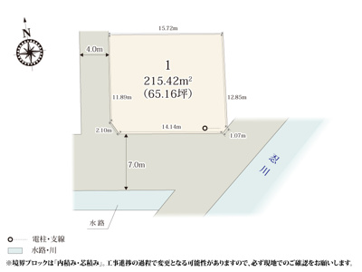 【区画図】 | 秩父鉄道「持田」駅近くに誕生した分譲地。角地なので採光もたっぷりとれ、開放的♪