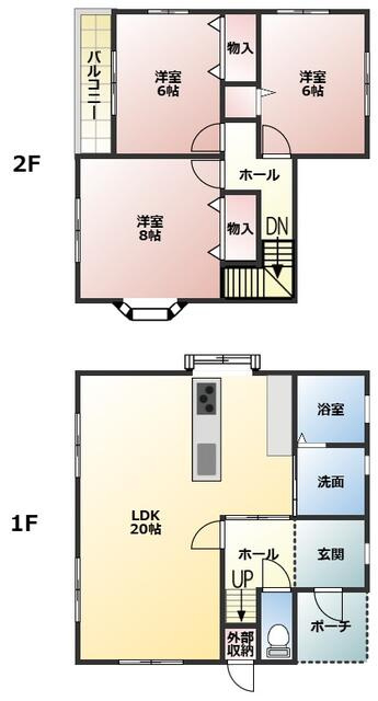 兼田　中古一戸建ての間取り