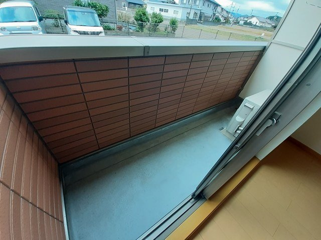 朝倉郡筑前町二のアパートのバルコニー|陽当たり良好なバルコニーです
