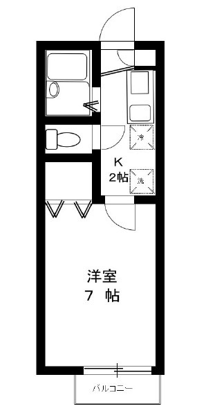 フレア・プランドールＡの間取り|間取りです。