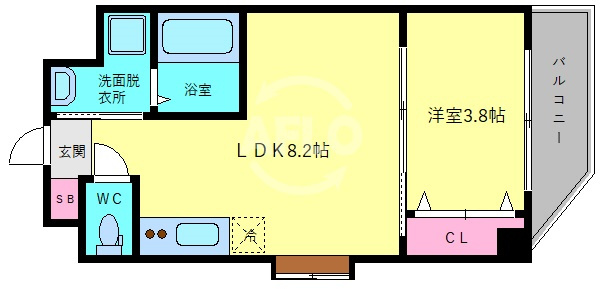リックス天王寺南の間取り|FDS TENNOJI VIM　間取り