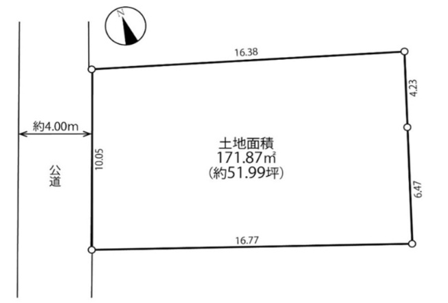 【土地図】 | 【仲介手数料４５０万円が無料！】■面積１７１平米（５１坪）■桜上水駅１３分■経堂駅１８分 | 決算キャンペーン中！
家計応援サービスの限界に挑戦中！
詳細は「諸費用」欄をご確認下さい！
■面積１７１平米（５１坪）
■桜上水駅１３分
■経堂駅１８分
■お好きなハウスメーカーで建築いただけます。