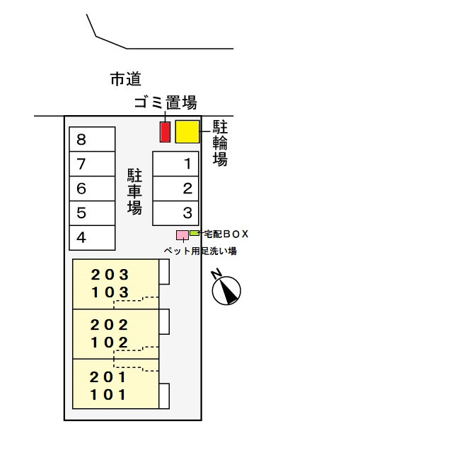 ココット ハウスの区画図