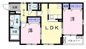 ＹＫ　ハイムの間取り|間取りです。