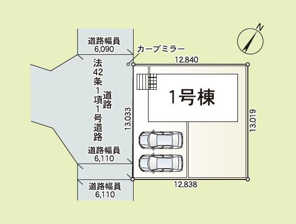 つくば市自由ケ丘第11　新築戸建の区画図