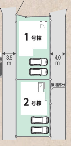 田原本町小室 １号棟 の区画図