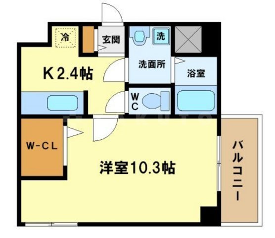 メゾン・フロールIMAKUBOの間取り|メゾン・フロールIMAKUBO　開放感ある間取り