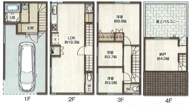 【間取り】 | 旭区赤川3丁目中古戸建