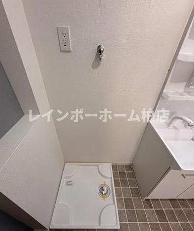 特典：仲介手数料が50％OFFです‼の設備|室内洗濯機置き場です