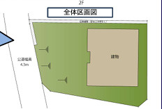 藤沢市大庭　中古戸建の区画図