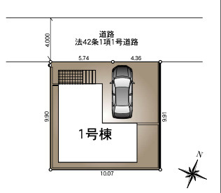 【区画図】 | 幸手市東第24　新築戸建　全1棟　1号棟　