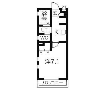 クラージュ・ＭＯＲＩの間取り