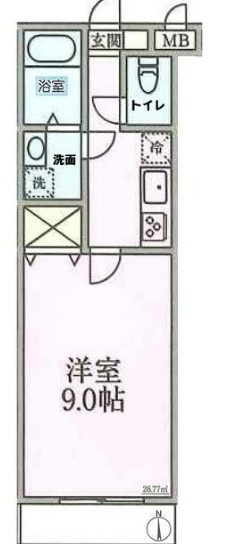 プランドール　オニックスの間取り