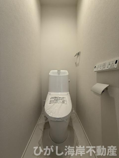 茅ヶ崎市西久保　新築戸建　全４棟のトイレ|洗浄機能付きお手洗い