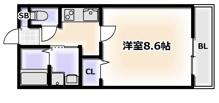 パークサイドハイムあびこの間取り