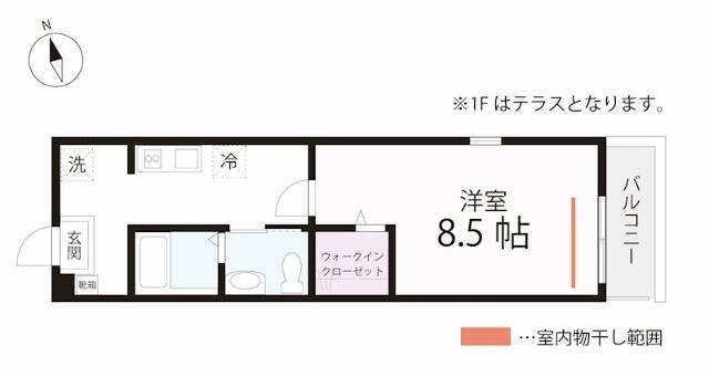 【区画図】 | ＱＵＩＥＴ　ＣＲＡＢ　ＨＯＵＳＥ　花月 | 人気の１Ｋタイプ！