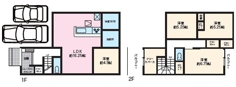 千鳥が丘１丁目　建築条件付き土地の参考プラン