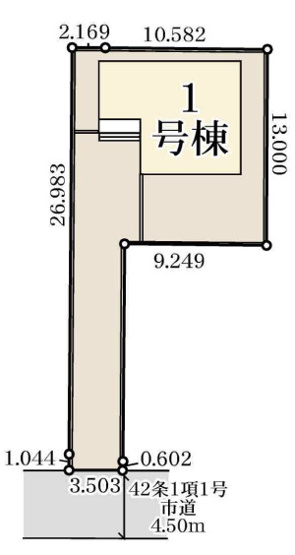 【区画図】 | 白岡市篠津4期　新築戸建　全1棟　1号棟　 | 1号棟