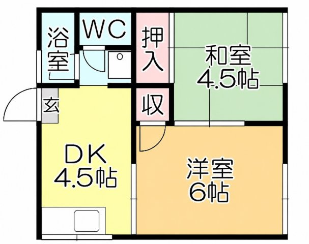 くらもりアパートの間取り