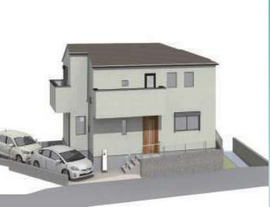 戸塚区汲沢5丁目 新築戸建 5280万円の外観パース