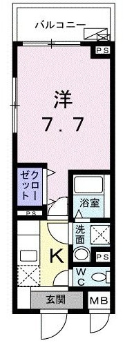 ウエスト　シックスの間取り|間取りです。