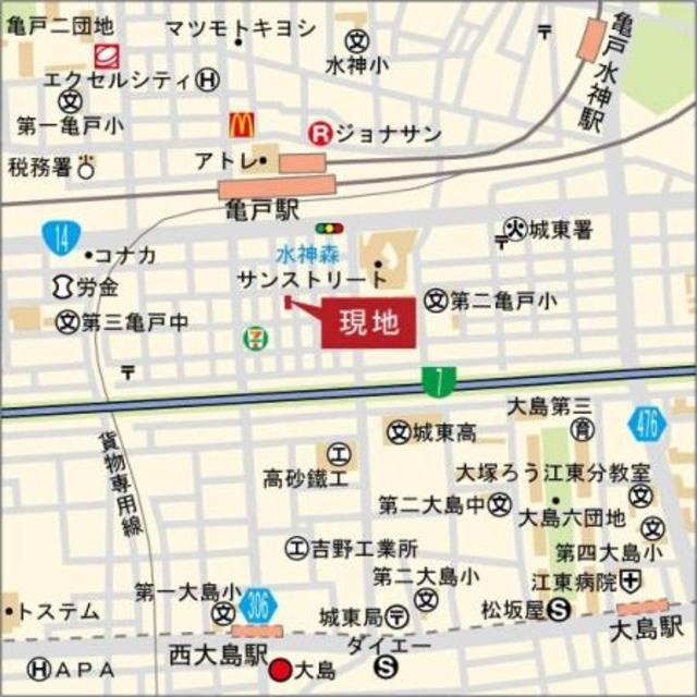リアルテ亀戸の地図