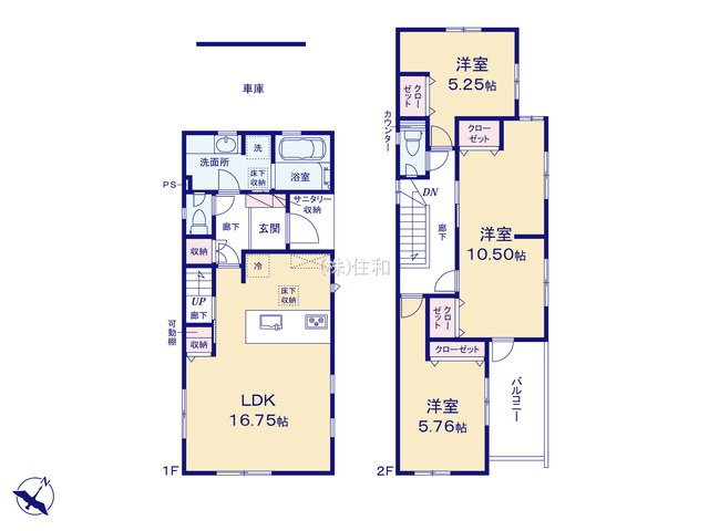 【新築分譲住宅】入間郡三芳町藤久保5期の間取り