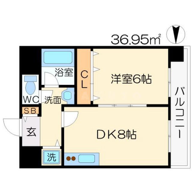 シェ・クララの間取り|CHEZ CLARA(シェクララ)　開放感ある間取り
