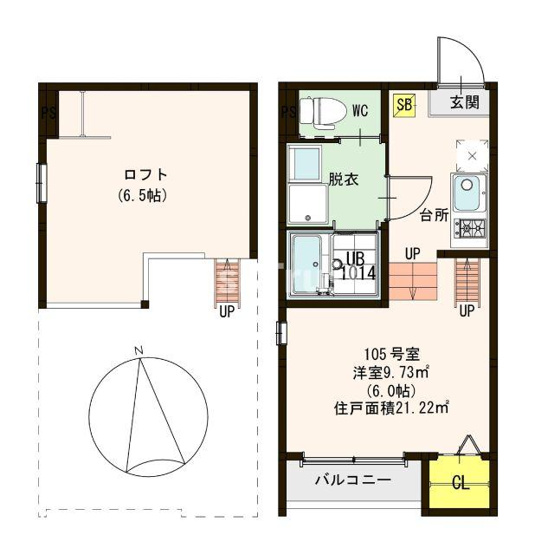 【間取り】 | stage 東中浜