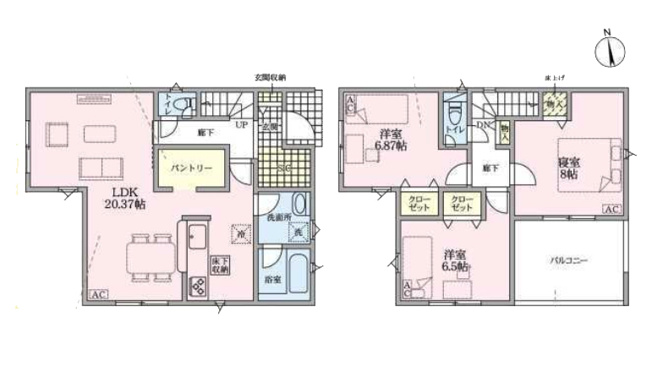 【間取り】 | 名古屋市中川区新家３丁目2601-2『仲介料無料』新築戸建て | 1号棟