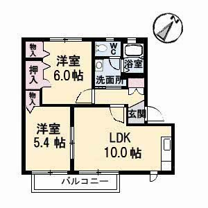 ディアス大福　Ａ棟 の間取り
