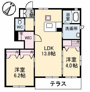 ラ・ルミエール　Ｂ棟 の間取り