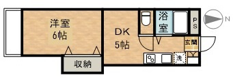 下伊福かわいマンションの間取り
