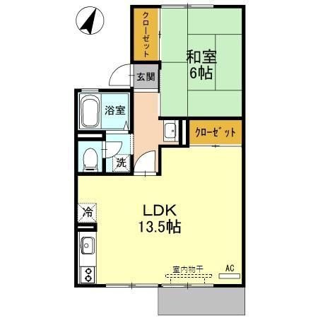 エスポワール下轡田の間取り