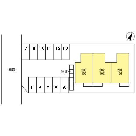 エスポワール下轡田の区画図