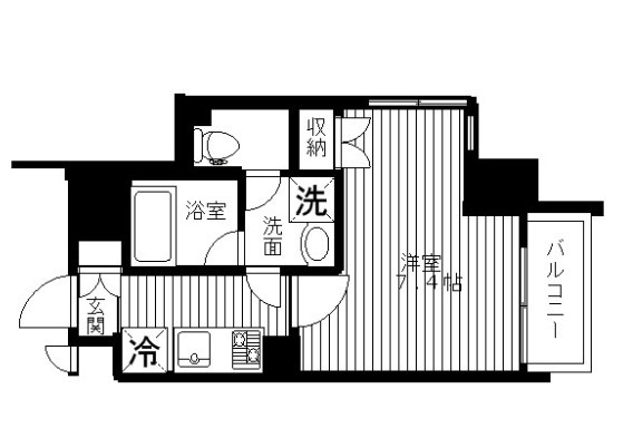 セリーズ門前仲町の洗面所|洗面台です。