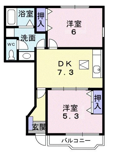 【間取り】 | ホープフルレジデンスＢ